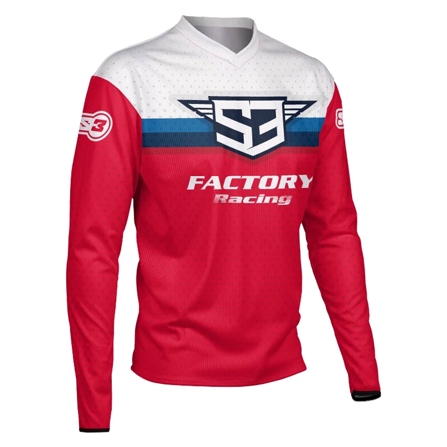 S3 motorcycle shirt racing suit quick dry long sleeved motorcycle suit mountain off-road riding suit bicycle speed conquer men