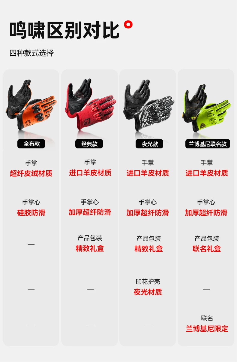 Alien Monster Roaring Gloves Motorcycle Summer Breathable Motorcycle Equipment Men's Four Seasons Riding Touchscreen Leather CE Certification