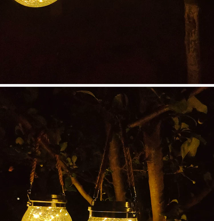 Solar courtyard lights for home users, outdoor atmosphere lights, garden hanging trees, landscape balconies, waterproof cracks, decorative night lights