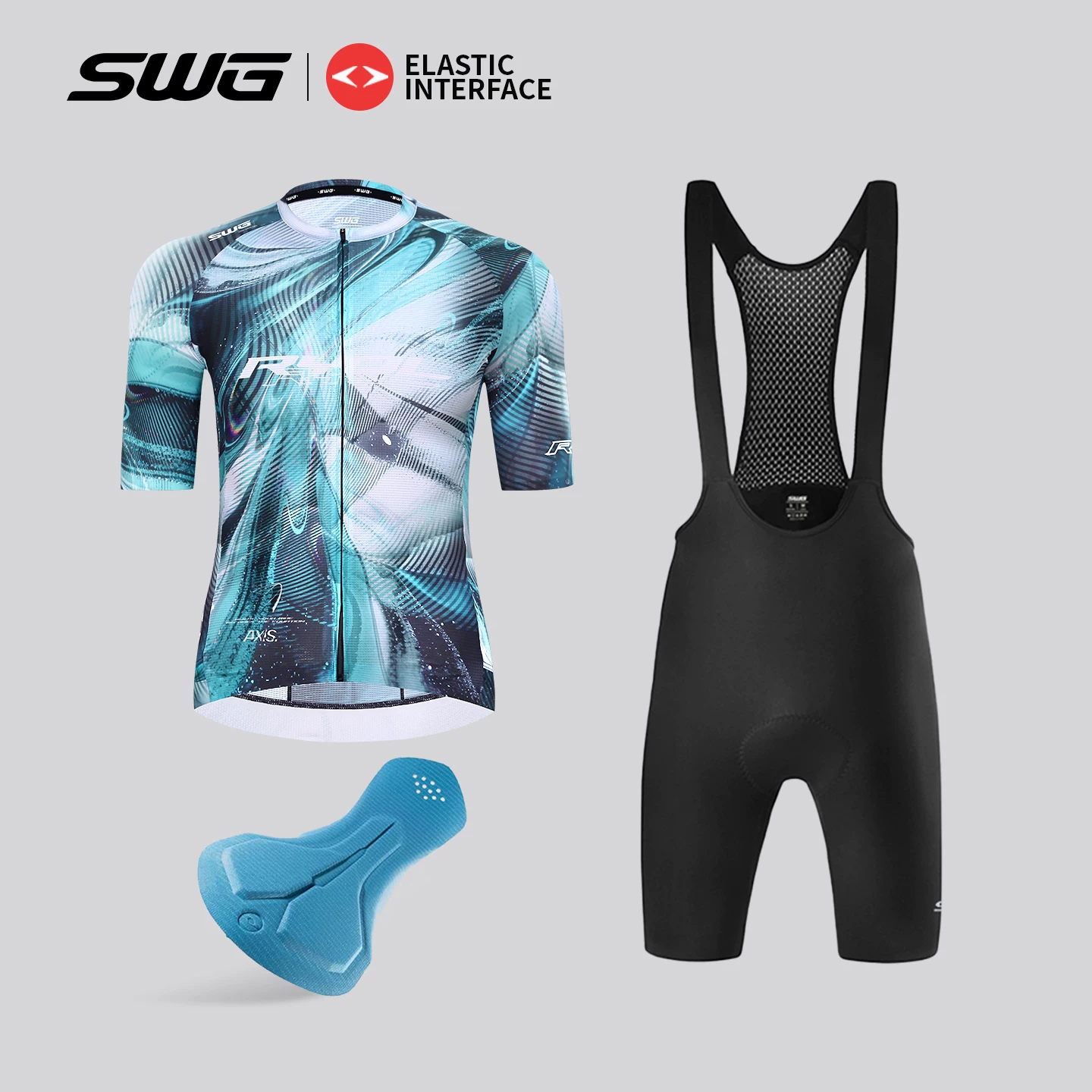 SWG Mingsheng Navigation Cycling Suit Men's Summer Road Cycling Speed Drying Short Sleeve Set Double Arrow Riding Equipment