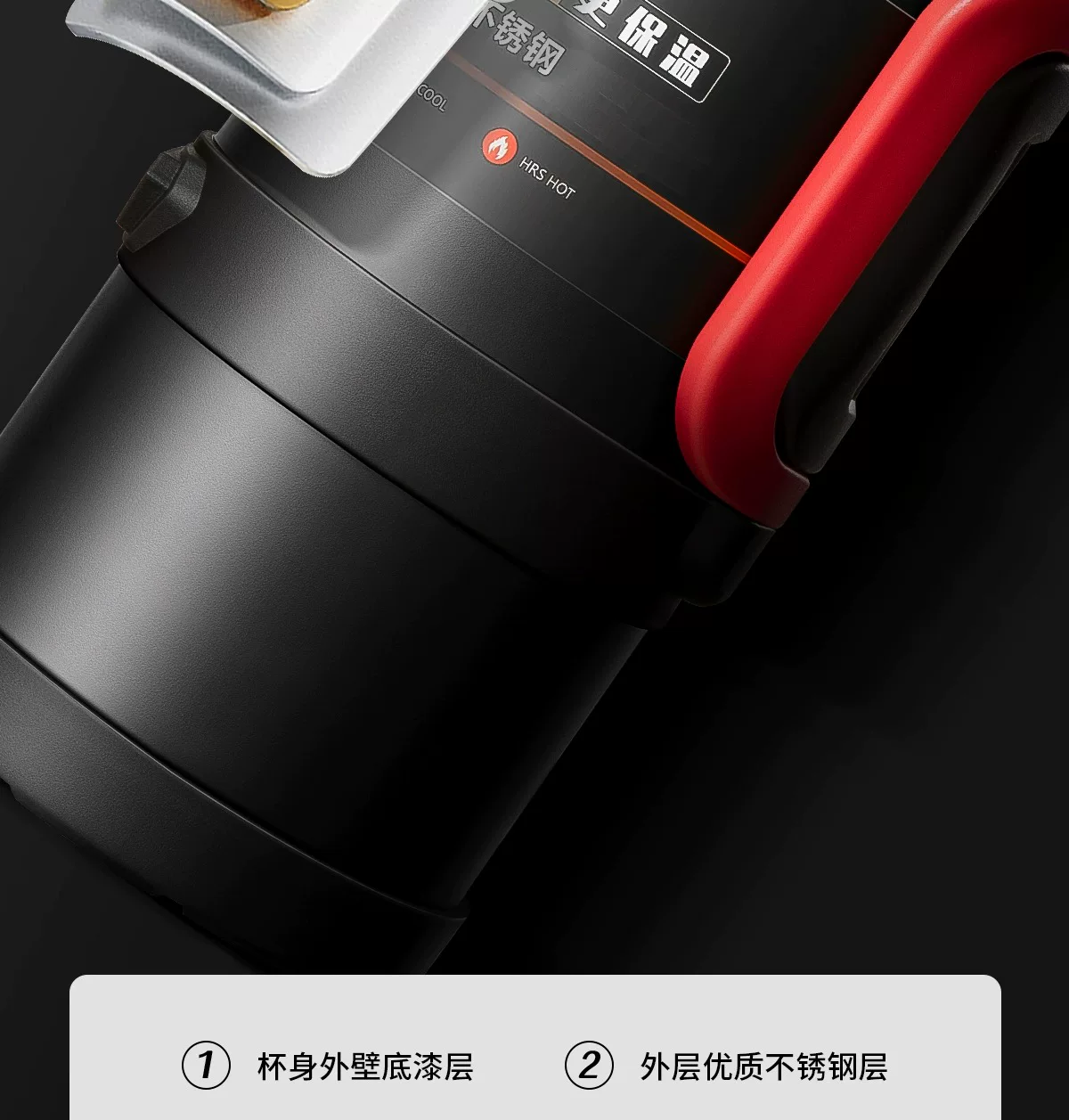 Insulated Cup Large Capacity Outdoor Insulated Pot Large Household Hot Water Bottle Water Bottle Travel Portable Construction Site Insulated Water Cup