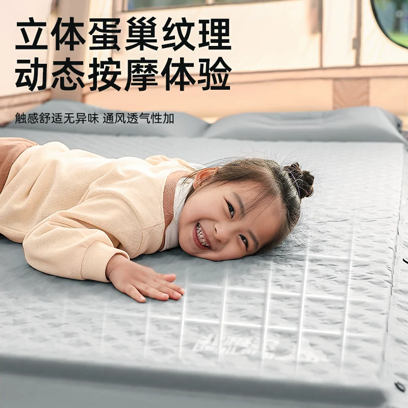 Arctic Wolf Inflatable Mattress Outdoor Portable Camping Single/Double Mattress Tent Automatic Air Cushion Bed Sleeping Floor Mat