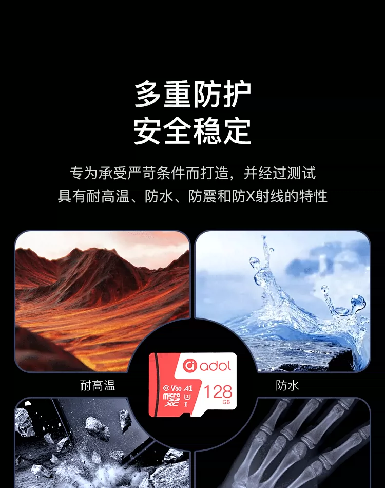 Asus memory card, dash cam, high-speed storage card TF card 128g, dedicated SD card for surveillance cameras 64g