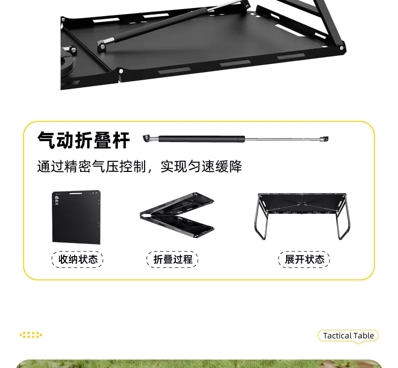 Normalize outdoor folding table multifunctional IGT tactical table portable picnic camping table and chair equipment complete set