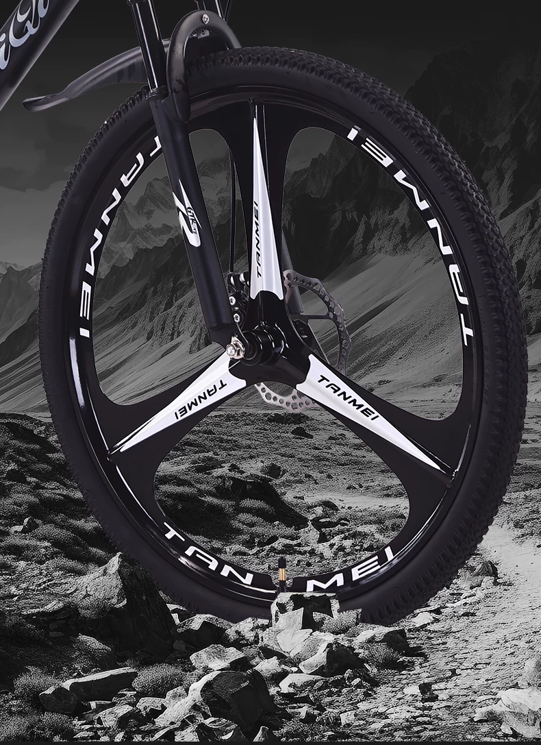 Mountain bike, adult lightweight, shock-absorbing, off-road, unisex, student dual disc brake, commuting bike