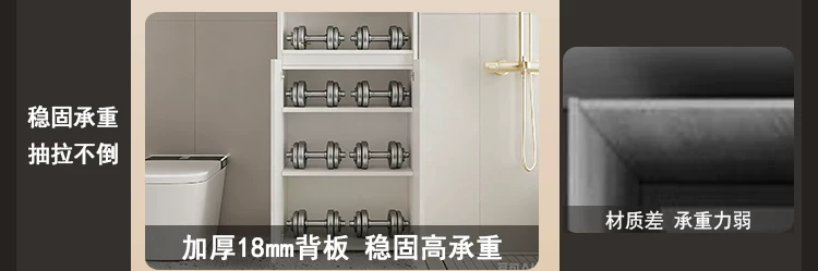Honeycomb aluminum bathroom side cabinet, makeup room aluminum alloy storage cabinet, toilet stand cabinet, dry area side cabinet, high cabinet