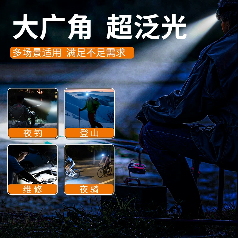Night Fishing Induction Headlamp 2025 New Strong Light Ultra Bright Range Outdoor Mountaineering Headwear Lighting for Fishing