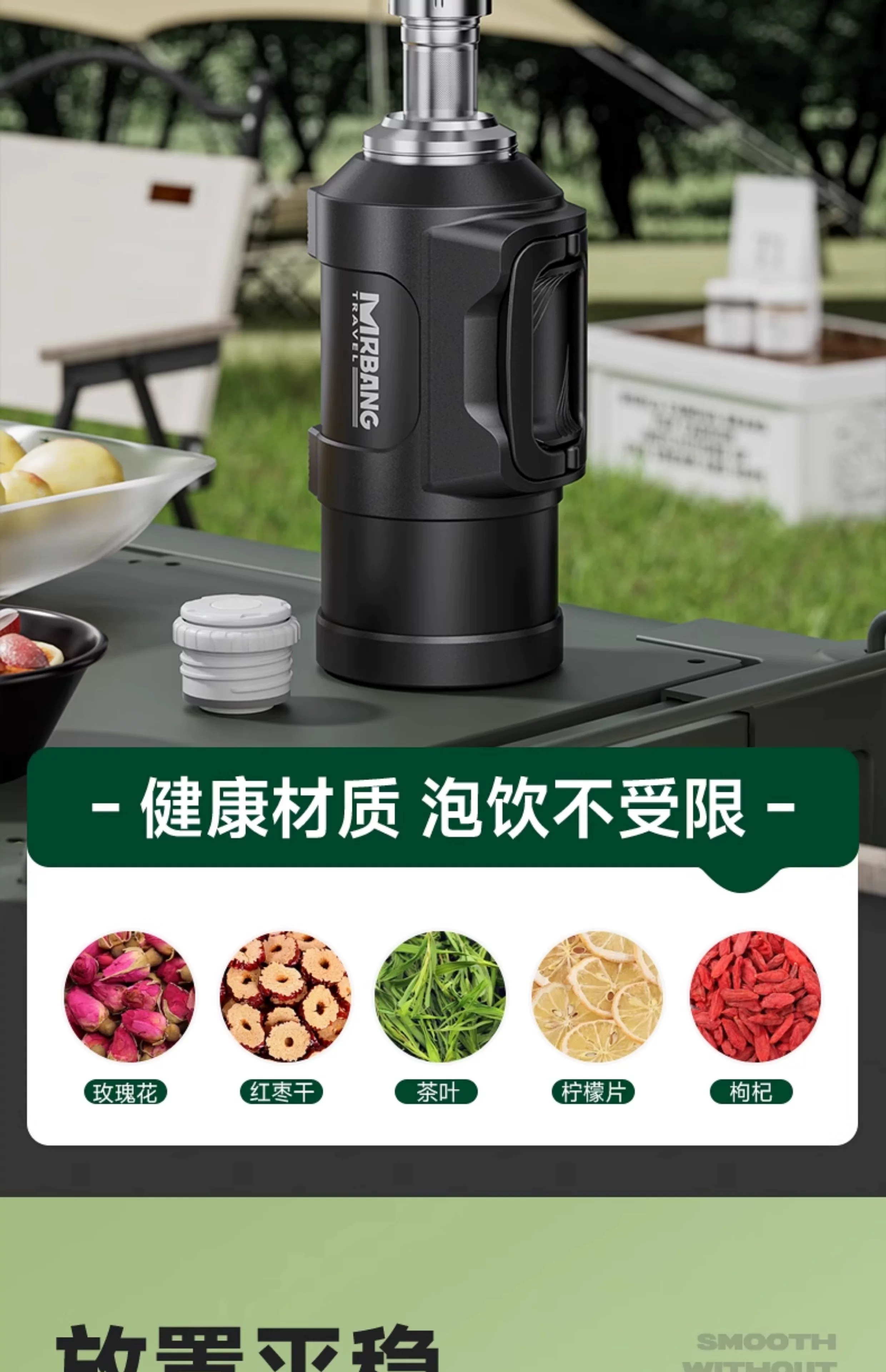 Insulated kettle with large capacity and cold insulation, large outdoor car water cup, long-lasting warm bottle for outdoor travel, new type of cold water kettle