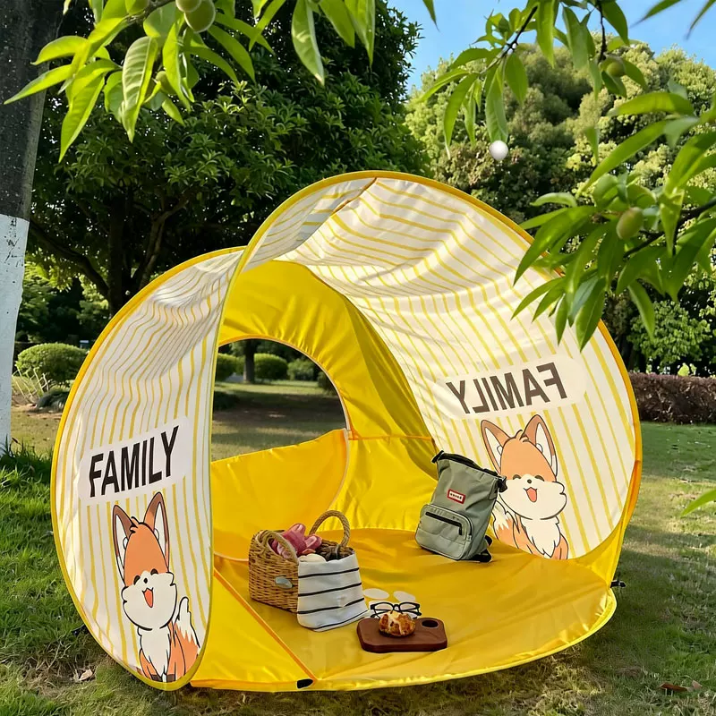 Tent camping, picnic equipment, opening and closing, no need to set up, outdoor beach, children's simple and portable camping