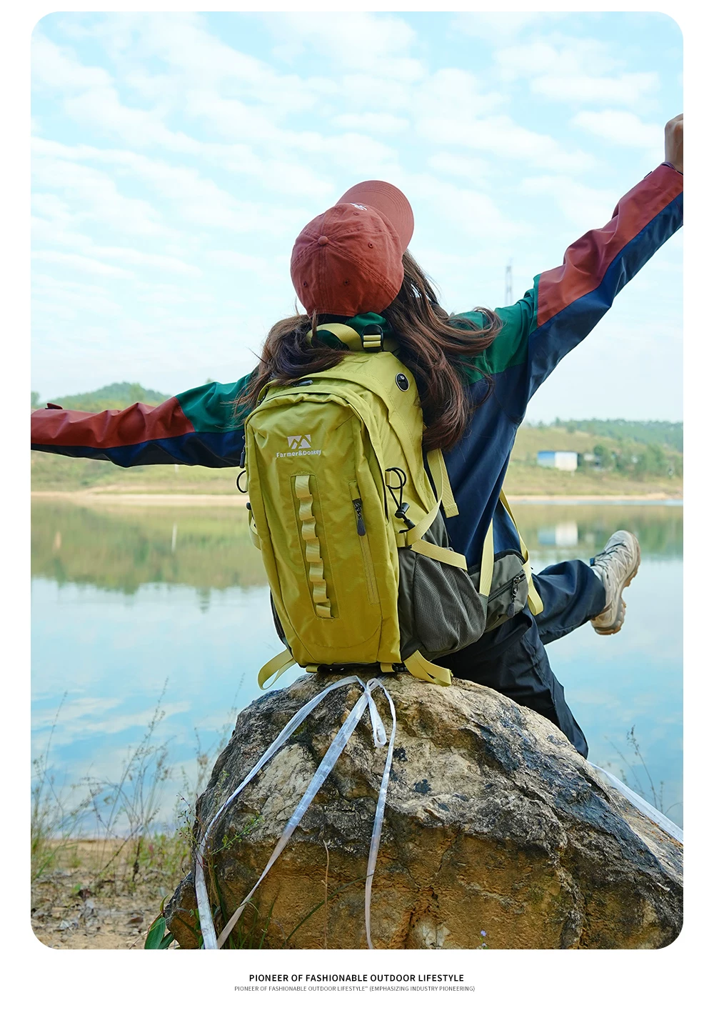 Farmer and Donkey Outdoor Mountaineering Bag Women's Travel Hiking Lightweight 30 liter Backpack System Backpack Men's Edition