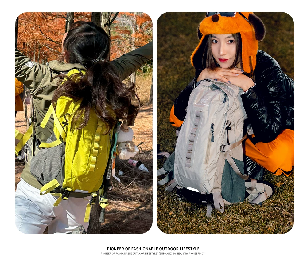 Farmer and Donkey Outdoor Mountaineering Bag Women's Travel Hiking Lightweight 30 liter Backpack System Backpack Men's Edition
