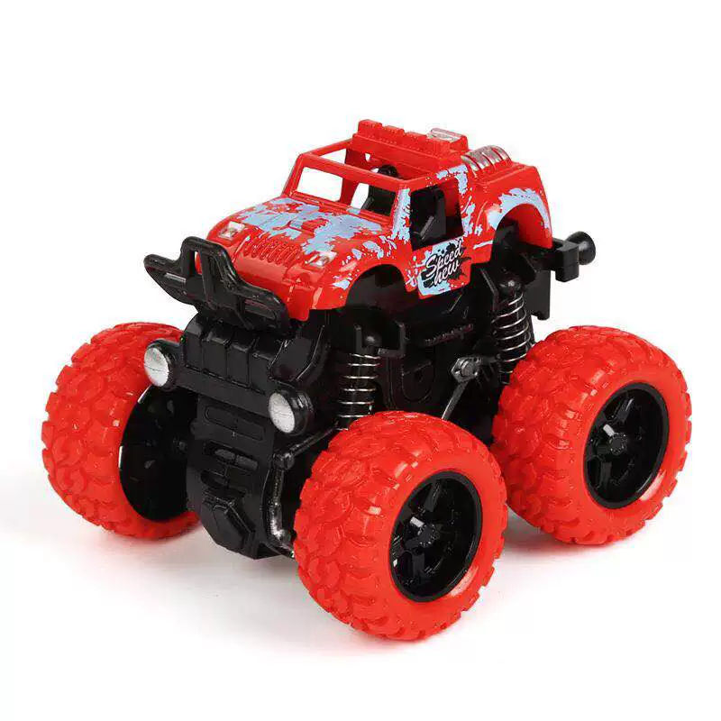 Inertial off-road vehicle toy super drop resistant climbing car model, nostalgic four-wheel drive toy car, like a real drop resistant car