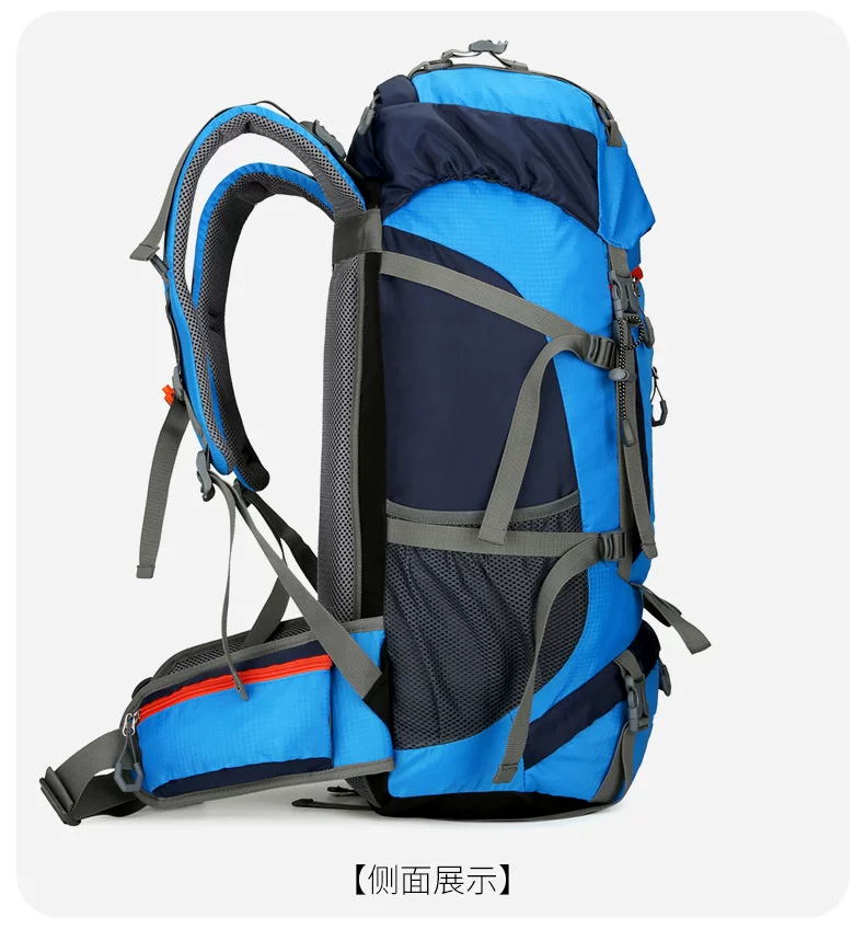 60+5L Professional Outdoor Mountaineering Large Capacity Lightweight Travel Hiking Backpack Waterproof Camping Backpack
