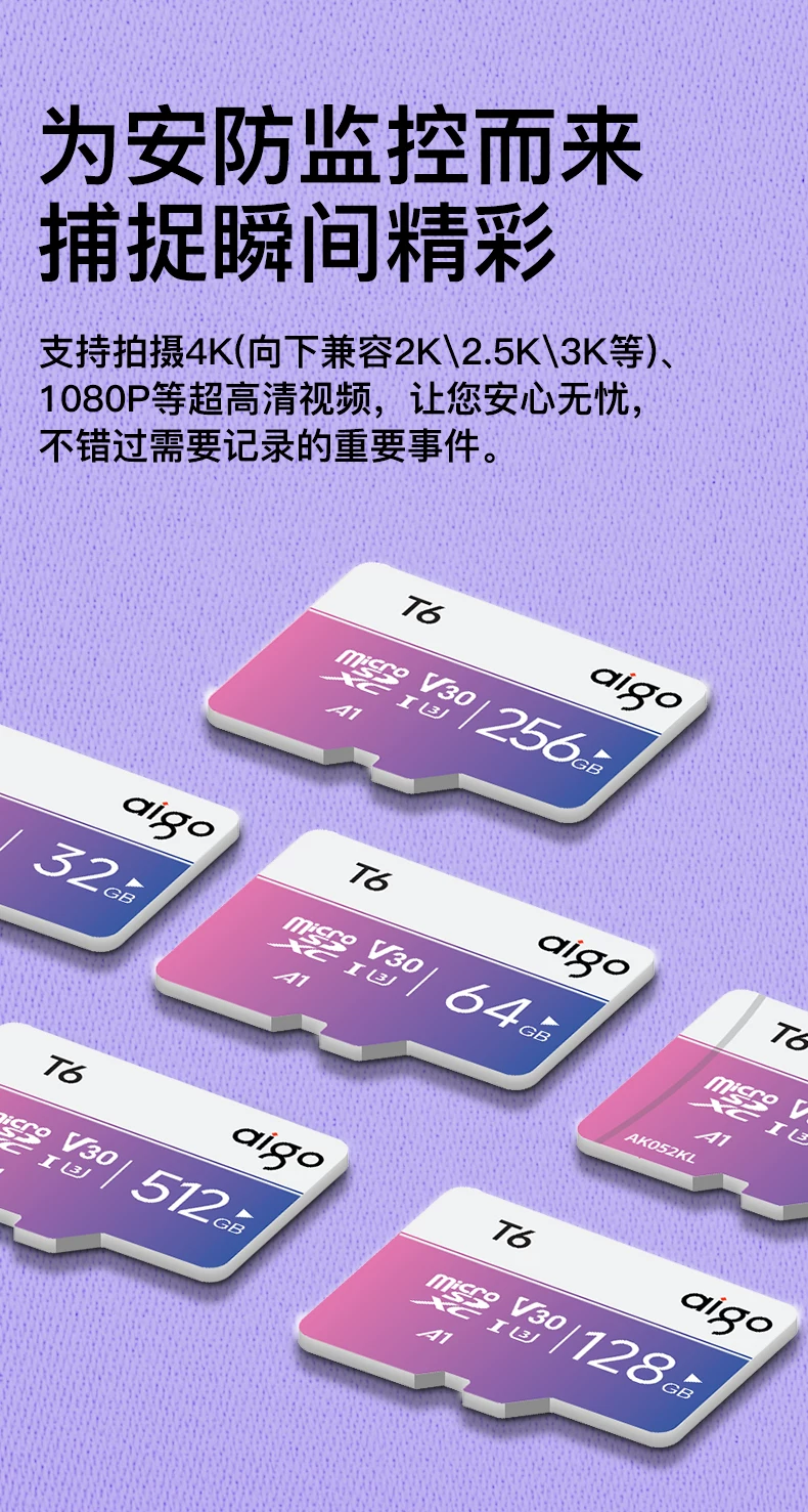Patriot TF memory card 128g driving recorder monitoring camera dedicated MicroSD memory card 256g