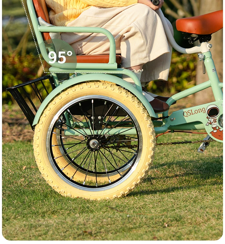 Children's pedal tricycle, pedal tricycle, double tricycle, manned tricycle, baby tricycle, 3-5-9-10