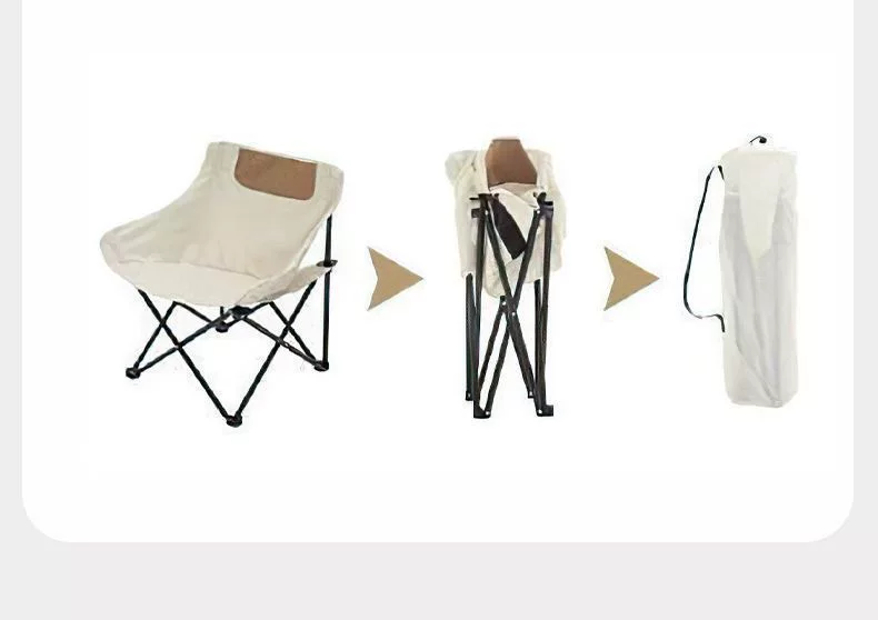 Outdoor Folding Table and Chair Set Portable Stall Moon Chair Folding Table and Chair Set Combination Camping Table and Chair Set