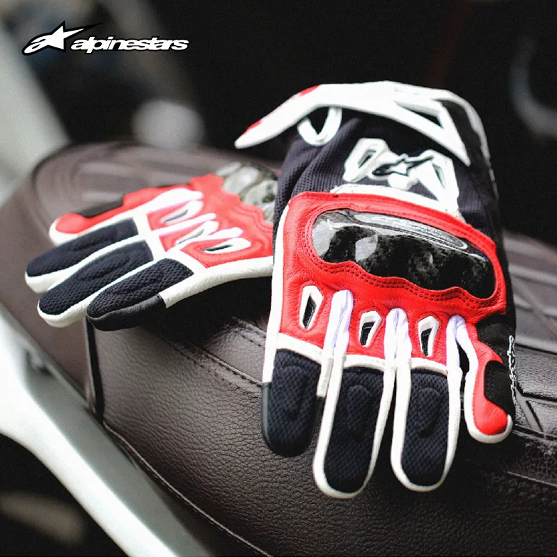 Alpha Alpine motorcycle gloves for summer motorcycle riding, carbon fiber anti fall gloves for men SMX-2 V2