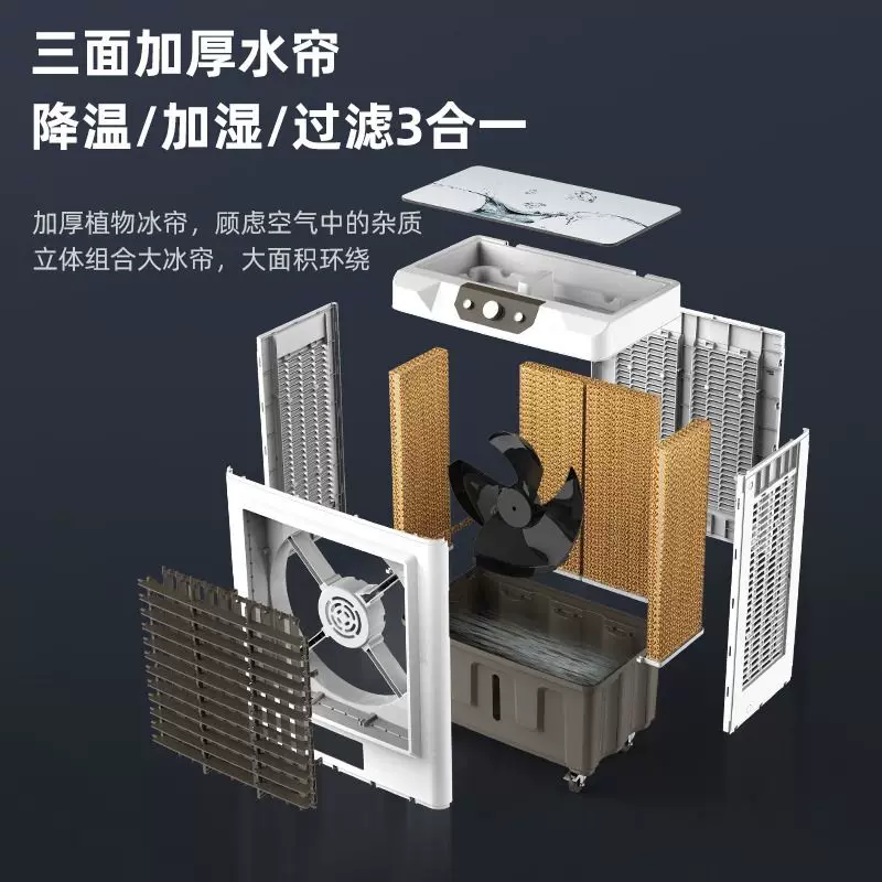 Коммерческий вентилятор Camel Industrial Cold Commercial Water -Colled -Conditioning Охлаждающий вентилятор Home Water Air -Conditioning Air -Conditioning Air -Conditioning Fan