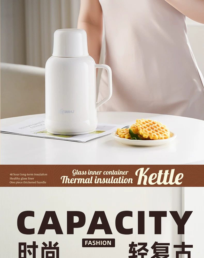 Jieanxi Insulated Pot Hot Pot Dormitory Student Large Capacity Insulated Bottle Household Hot Water Bottle Office Small Warm Pot