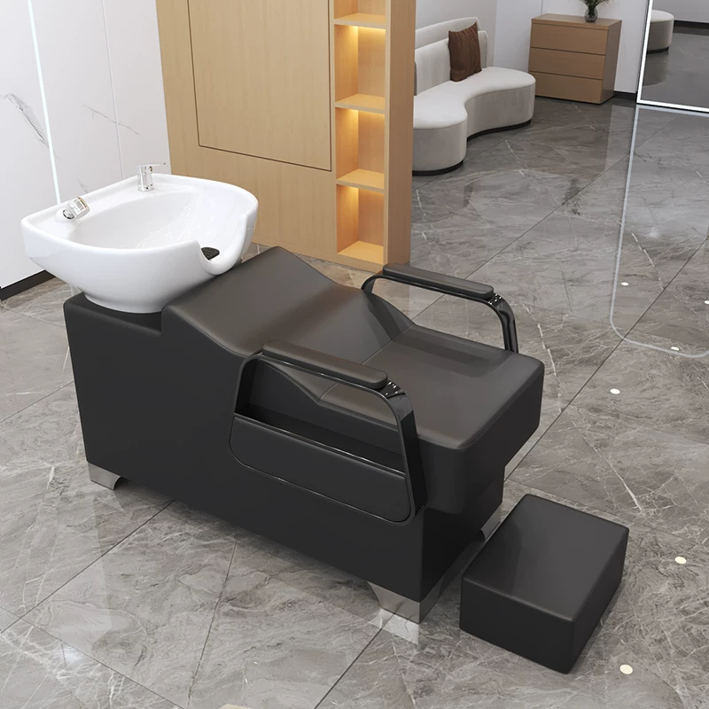Free shipping hair salon special flushing bed manufacturer direct sales hair salon shampoo bed new semi lying shampoo bed