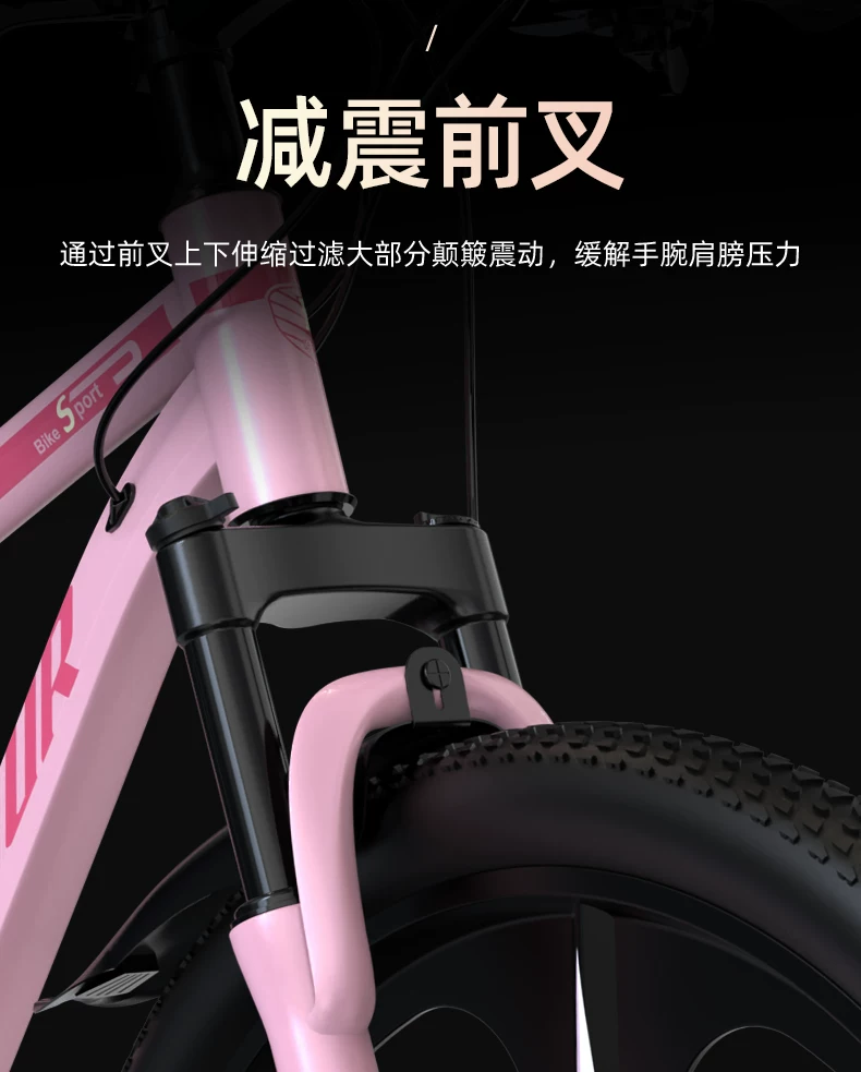 Mountaineering Bike Adult Female Variable Speed Youth Highway Campus Shock Absorber Bike 24 inch Male Junior High School Student