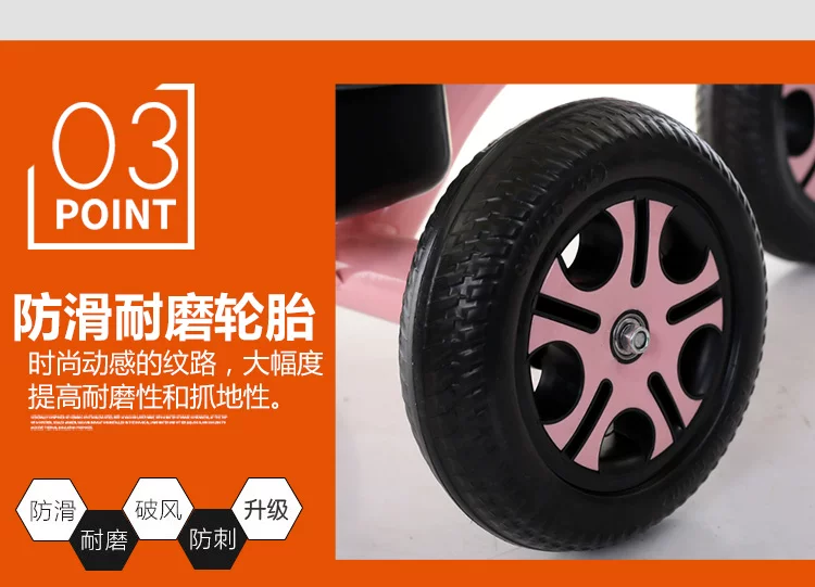 Children's tricycle, bicycle, 2-5 years old, male and female, 3-year-old, baby, handcart, lightweight foot pedal, sliding bicycle