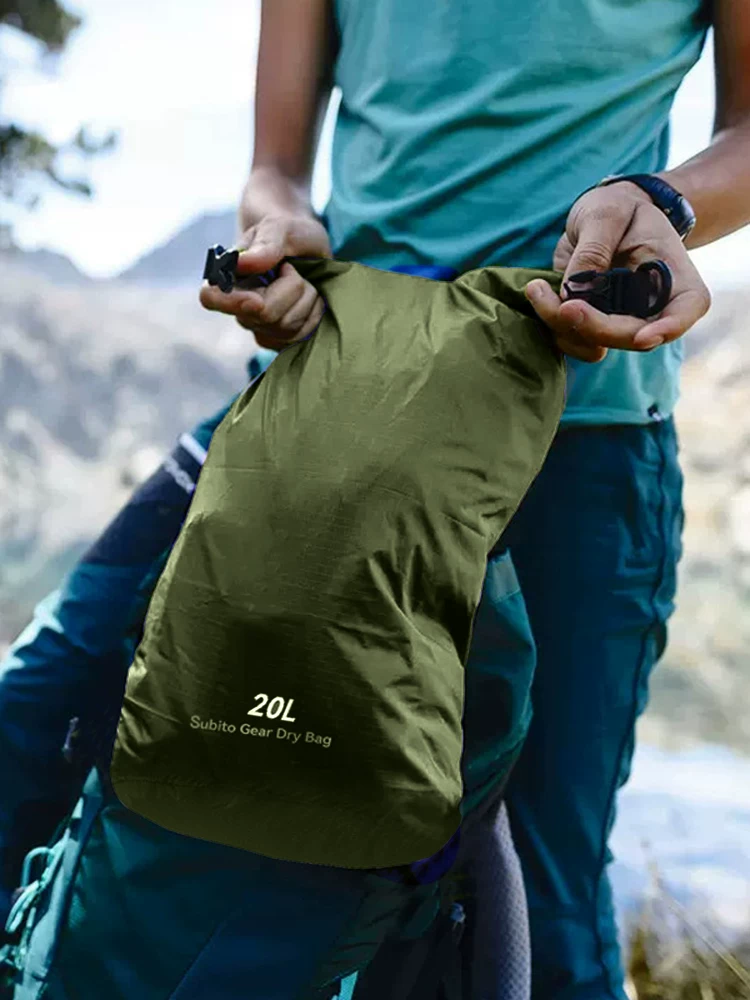 Waterproof bag for outdoor fitness, swimming, bathroom, clothing, dry wet separation, large capacity swimsuit, slippers, wet clothes storage bag