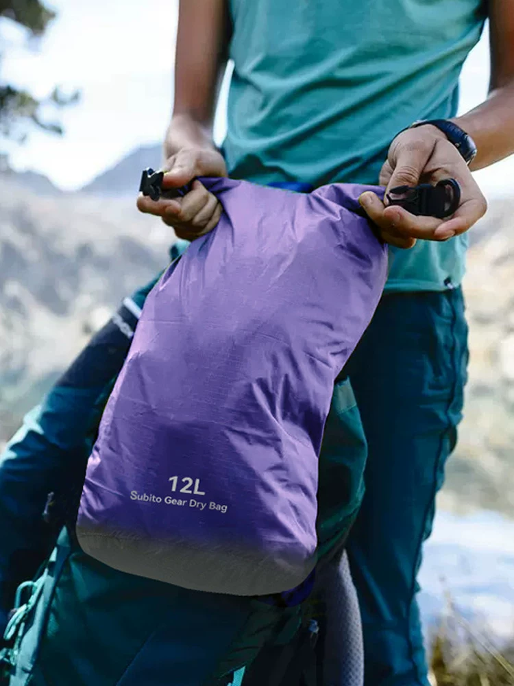 Waterproof bag for outdoor fitness, swimming, bathroom, clothing, dry wet separation, large capacity swimsuit, slippers, wet clothes storage bag