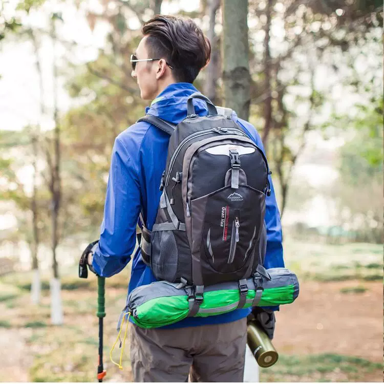 Outdoor hiking bag 40L large capacity lightweight travel backpack for men and women, waterproof riding backpack, backpack