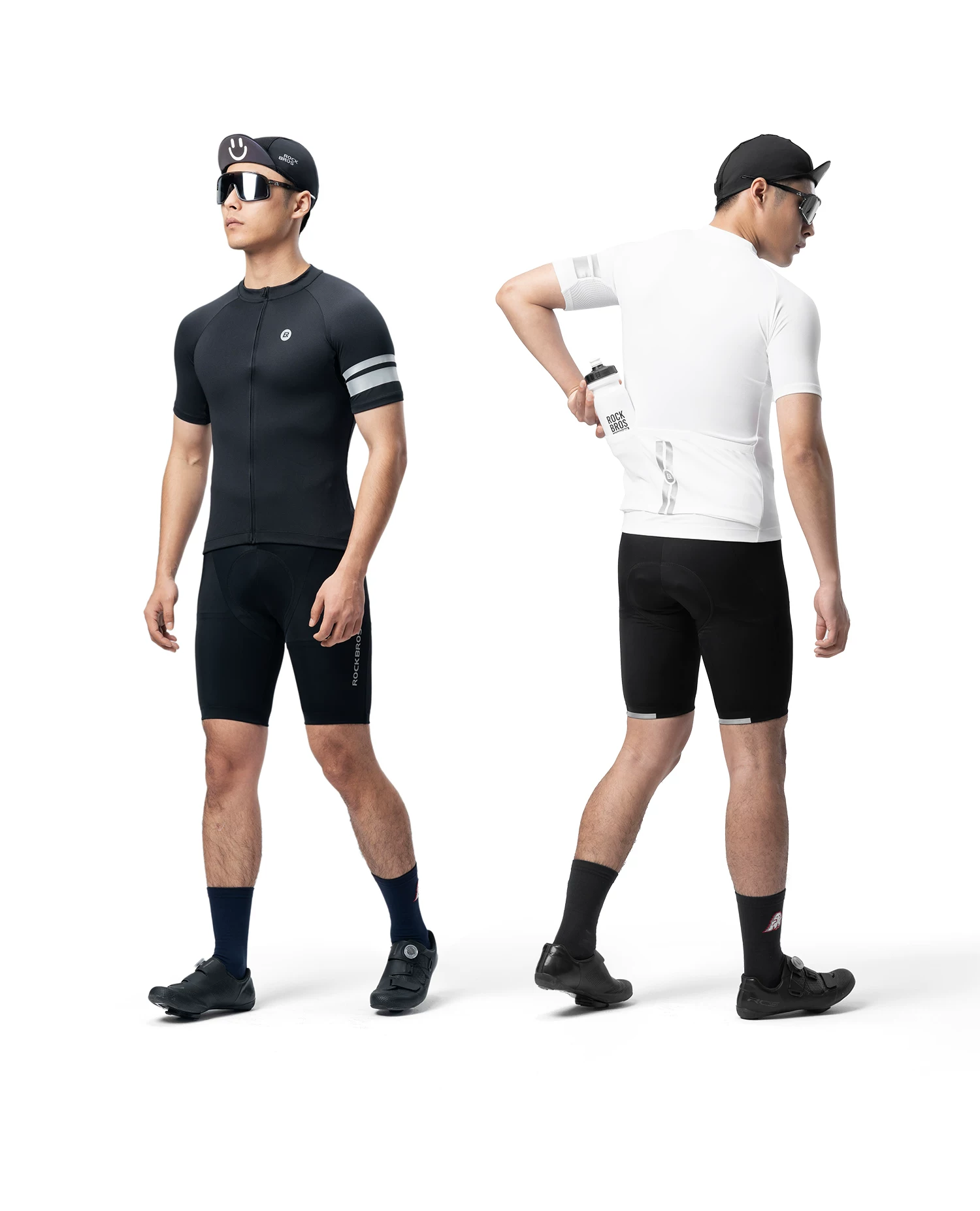 Rock Brothers Summer Short sleeved Shorts Men's and Women's Highway Mountain Bike Clothes ROCKBROS YKK Zipper Professional Cycling Equipment
