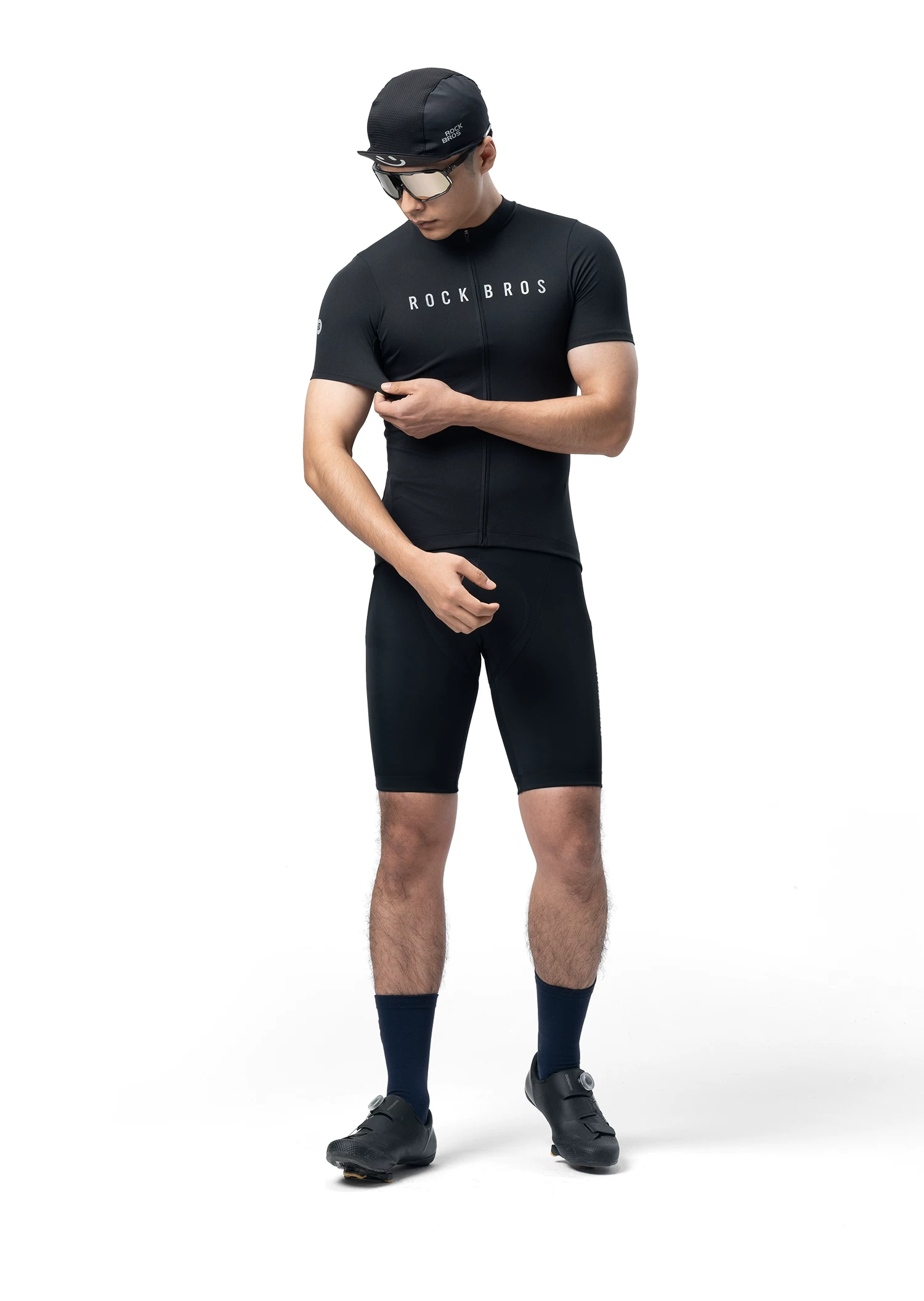 Rock Brothers Summer Short sleeved Shorts Men's and Women's Highway Mountain Bike Clothes ROCKBROS YKK Zipper Professional Cycling Equipment