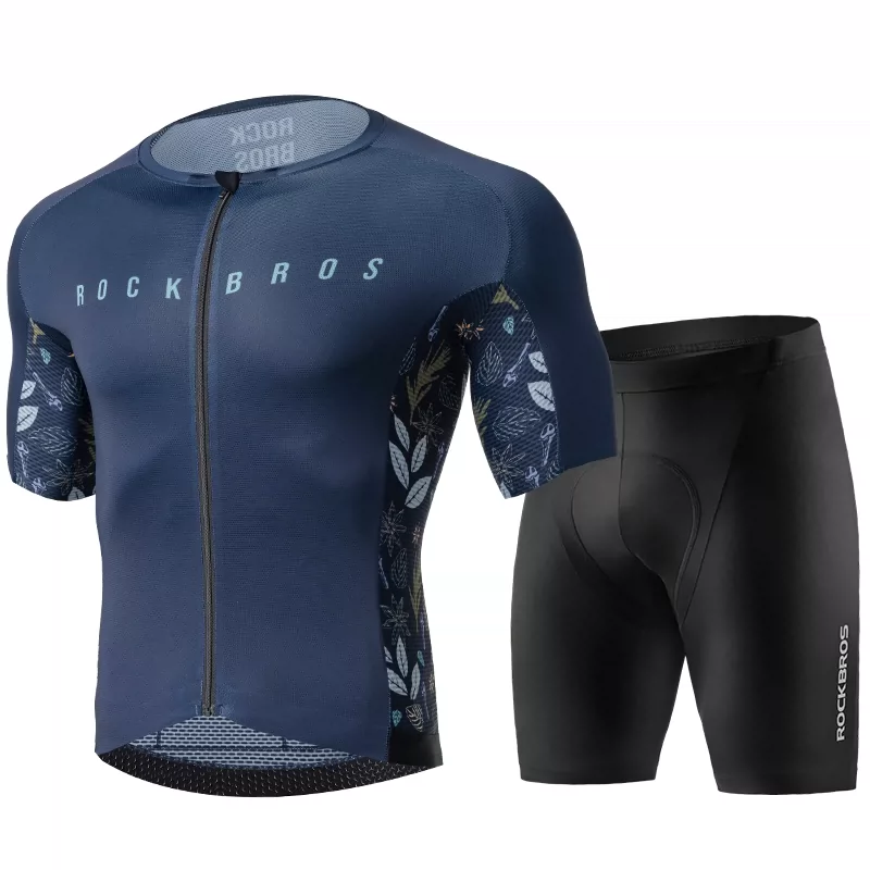Rock Brothers Summer Short sleeved Shorts Men's and Women's Highway Mountain Bike Clothes ROCKBROS YKK Zipper Professional Cycling Equipment