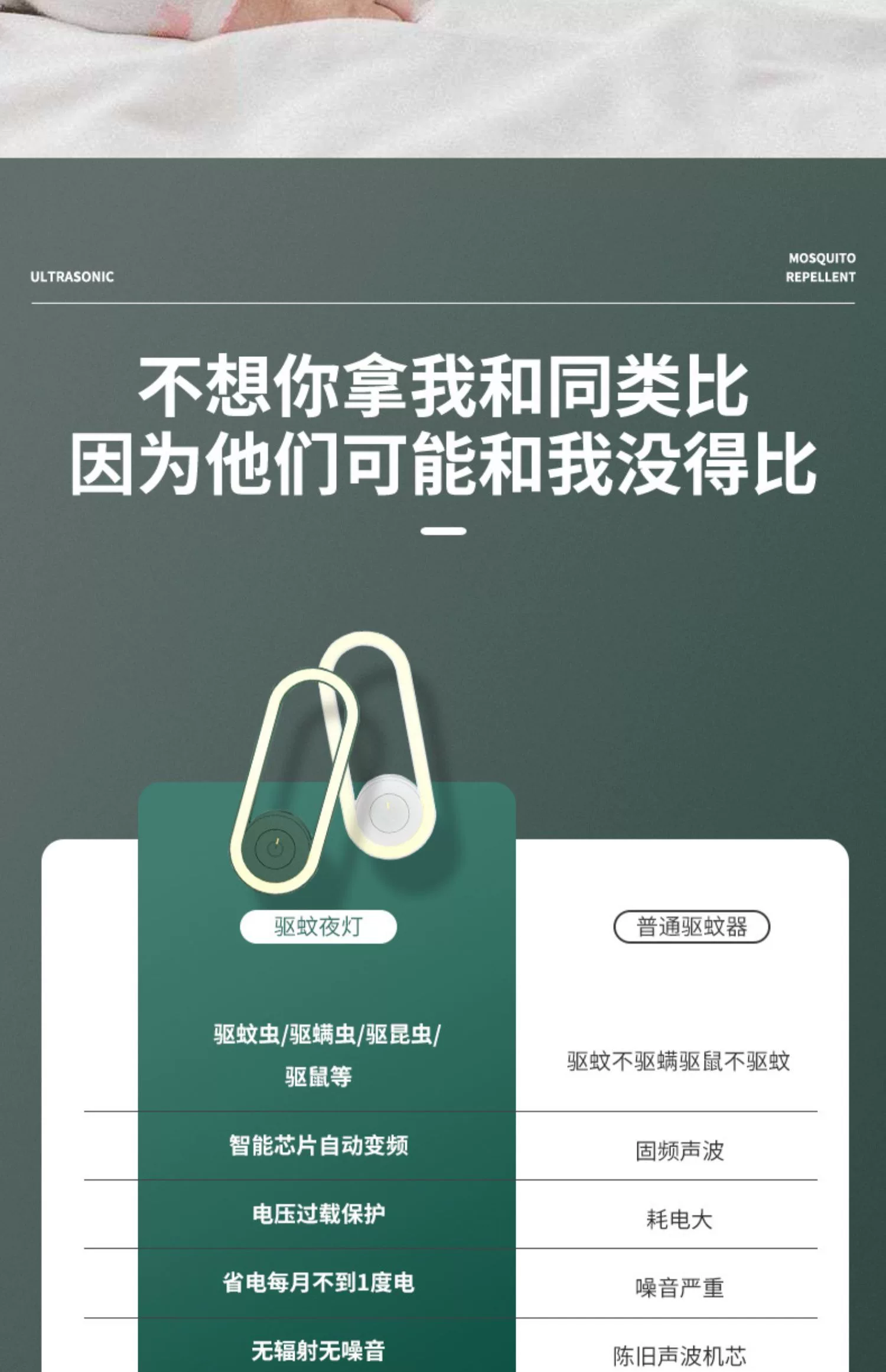 强力灭蚊灯2025进口新款灭蚊神器家用自动插电式蓝光超声波灭蚊灯