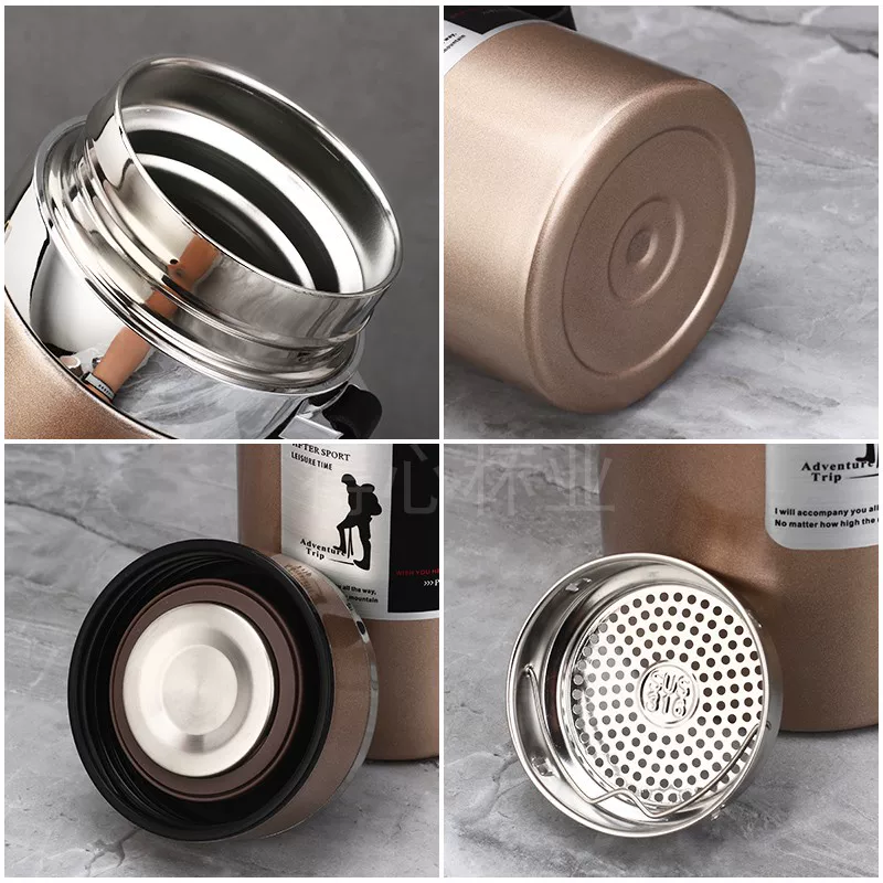 316 stainless steel outdoor car portable insulated cup with a large capacity of 1000ml, men's and women's business tea cups, 800