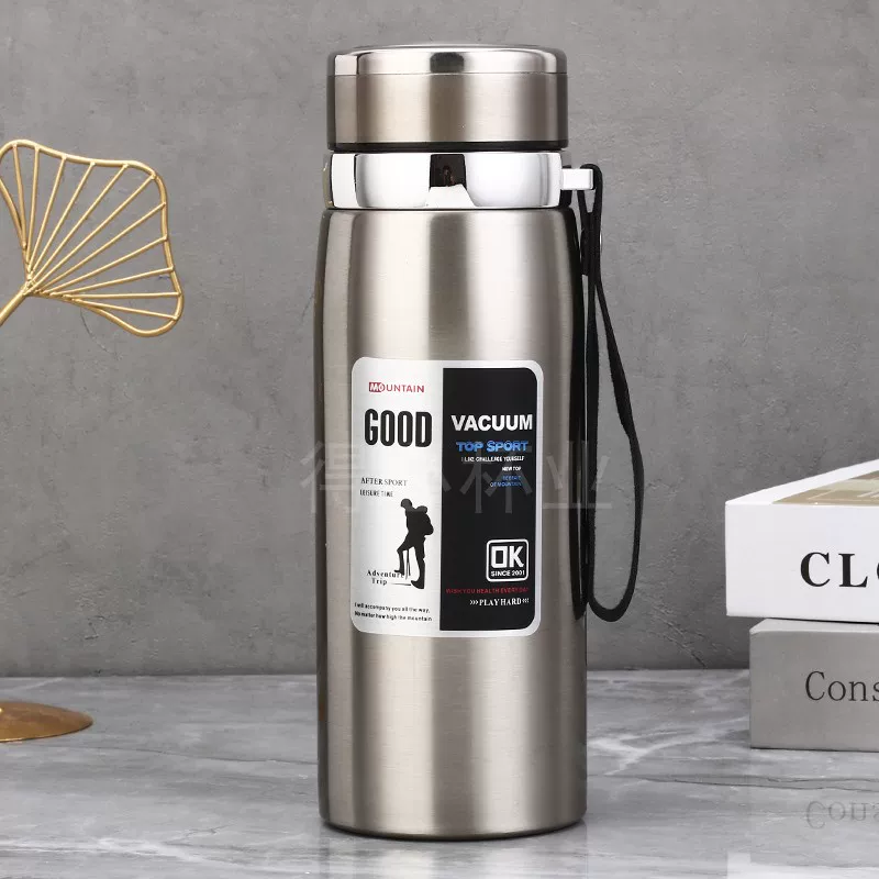 316 stainless steel outdoor car portable insulated cup with a large capacity of 1000ml, men's and women's business tea cups, 800