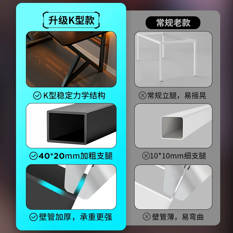 Double Desktop Computer Desk Домохозяйство Длинное стол.