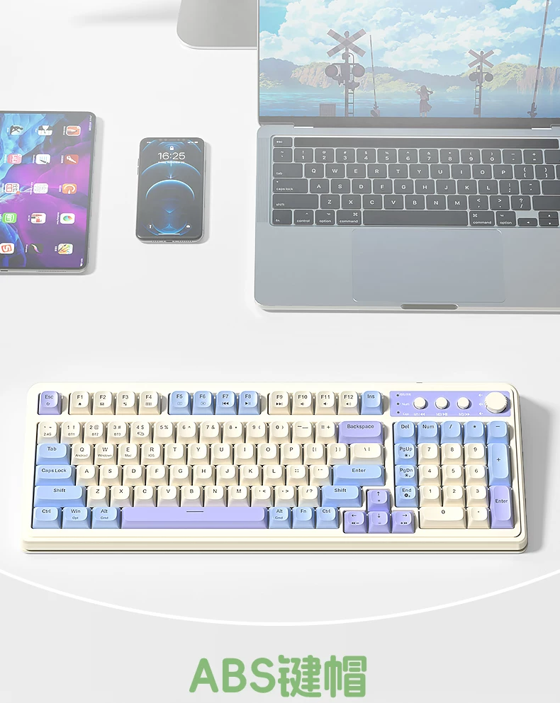 Tarantula S99 the third mock examination mechanical touch keyboard Bluetooth wireless high color RGB light effect electronic game office keyboard
