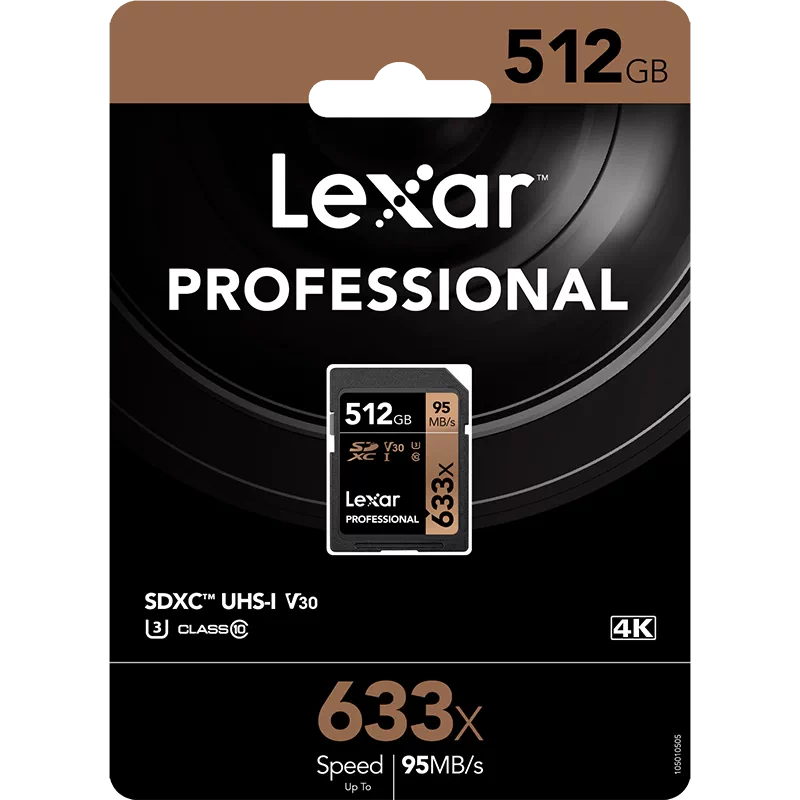 [SF бесплатная доставка] REX SHA 512G Карта памяти Цифровая камера SD Card 4K High -Speed ​​U3 SLR Camera SDXC Card