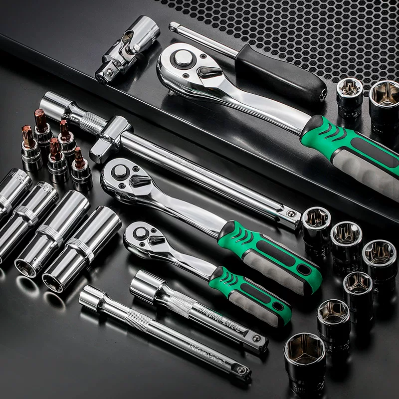72 tooth auto repair tool set, auto repair toolbox, auto repair manual tool set, manual auto repair socket combination