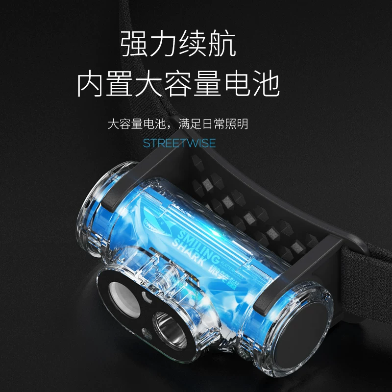 Long endurance headlight 2026 new strong light ultra bright hour 100 outdoor sensing night fishing special head mounted