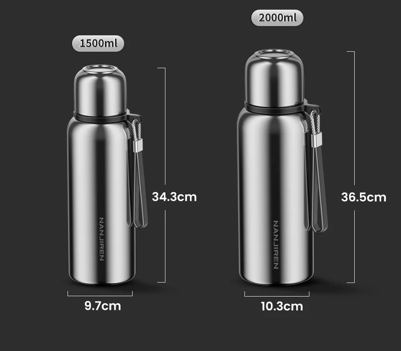 316 stainless steel insulated cup, men's and women's tea cup, large capacity water cup pot, 2025 new portable large bottle, genuine product