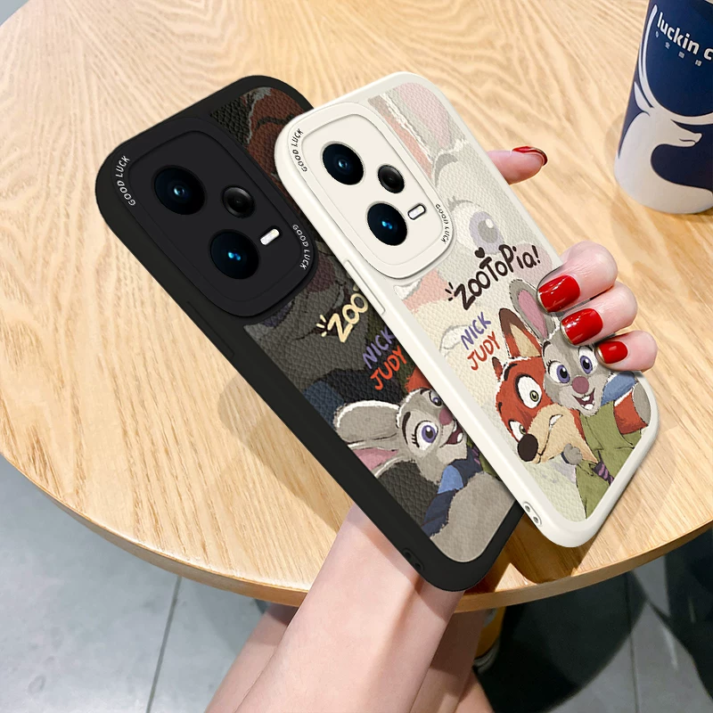 Подходит для чехла для мобильного телефона Redmi note15pro, Zootopia note12Tpro «все включено» note14, мягкий силикон + индивидуальность для пары, кожаный чехол 10/9 11R, женский 3, новый стиль 13, защита от падения, турбо4