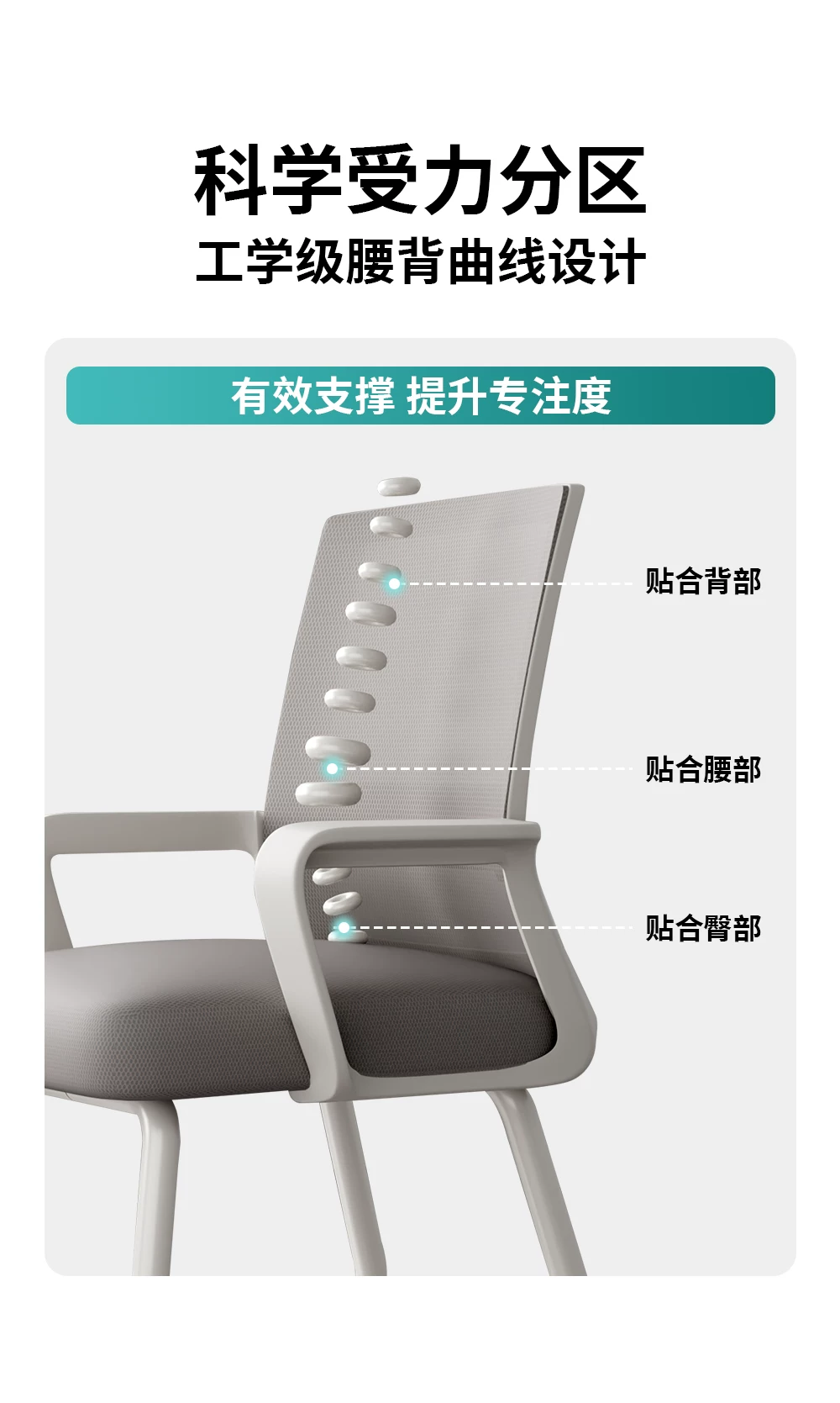 Office Chair, Ergonomic Chair, Comfortable Sitting Chair, University Dormitory, Study Chair, Home Desk, Stool, Staff Back Chair