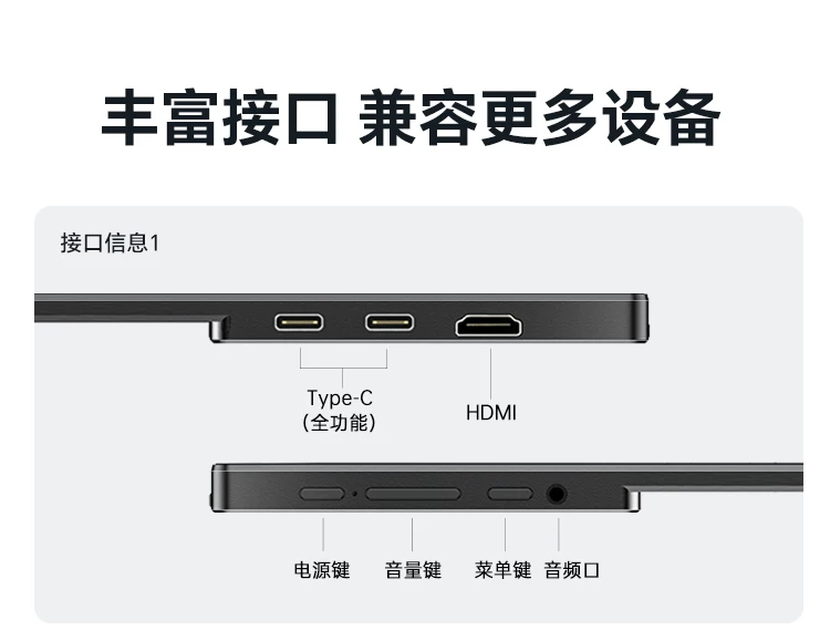 Sculptor 4K portable touch screen for multi scene applications, high color gamut display suitable for Switch external wireless cable expansion