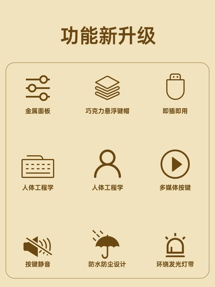 狼途静音无线键盘鼠标套装有线打字专用手感好电脑游戏男女生办公