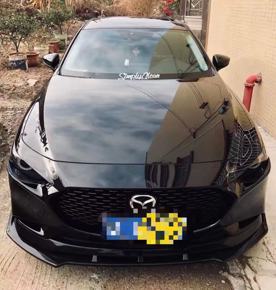 Подходит для Mazda 3 Era 20-24 Angkesela, решетка радиатора с яркими полосками Black Warrior, ярко-черная модификация