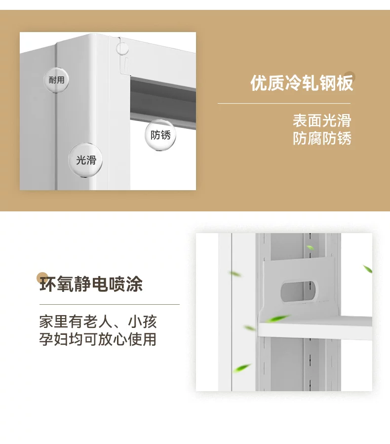落地钢制书架家用图书馆书架加厚碳钢儿童书柜 简约铁艺置物架