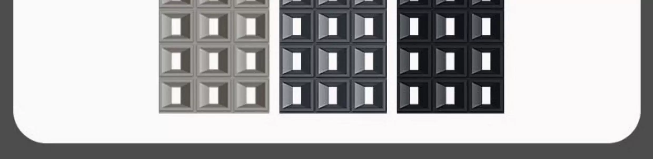 Lightweight PU background wall component brick double-sided nine grid hollow brick indoor and outdoor universal cement brick modern minimalist partition design