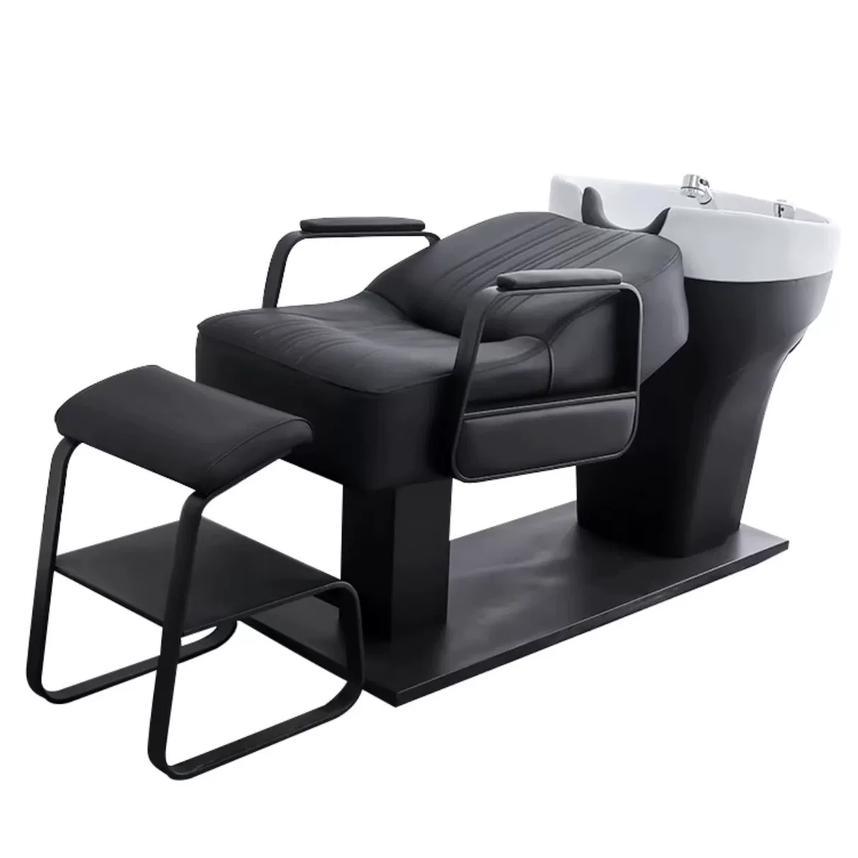 Li Bi shop shampoo bed, hair salon special semi lying flushing bed, high-end stainless steel ceramic deep basin hair salon special