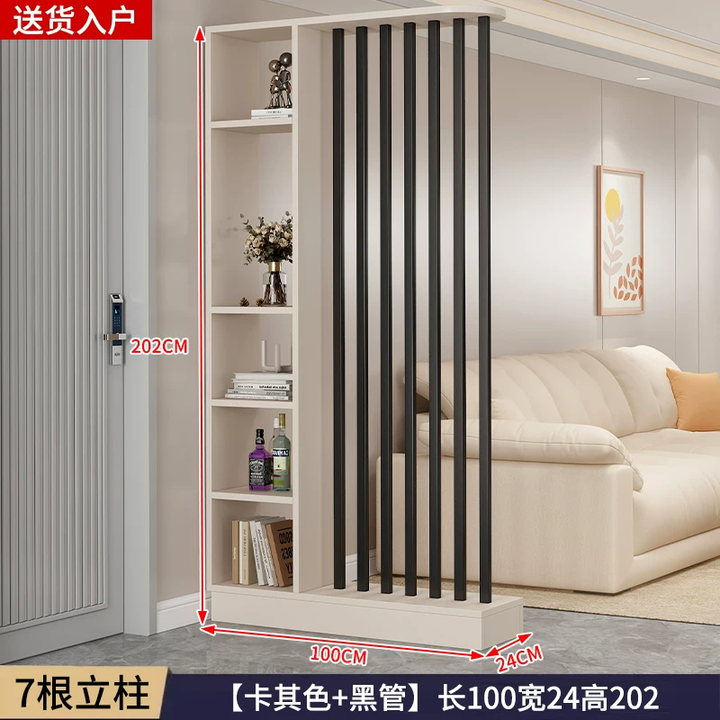 中式屏风玄关柜小户型节省空间 实木简约现代设计可遮挡客厅隔断